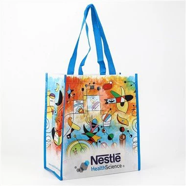 Yeniden Kullanılabilir Lamine RPET Market Poşetleri